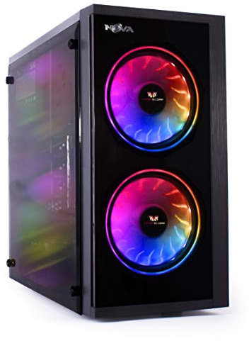 Veno Scorp Gaming PC - AMD Ryzen 5 5600G, 8GB RAM, 256GB SSD, Wi-Fi, Windows 10, NOVA RGB