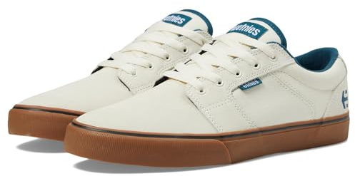 Etnies Barge LS Men's Skate Shoe, White/Blue/Gum - Sustainable, Comfortable, and Durable Sneakers