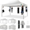 COBIZI Tonnelle de Jardin Tente 3x4.5 étanche Stable,Pavillon de Jardin Protection UV avec 4 Parties latérales Festival Tente de réception Protection Solaire Pavillon pour Mariage, Blanc