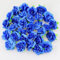 HXMJIED 50 teste di fiori artificiali, fiori blu reale, rose blu, bouquet di fiori finti realistici al tatto, fiori artificiali per la decorazione di casa e giardino