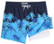 MaaMgic Short de Bain Homme Maillot 2-in-1 Séchage Rapide Slip Doublure pour Vacances sur la Plage Sport Surf 5.5,Noix de Coco Palmier Bleu Navy,M