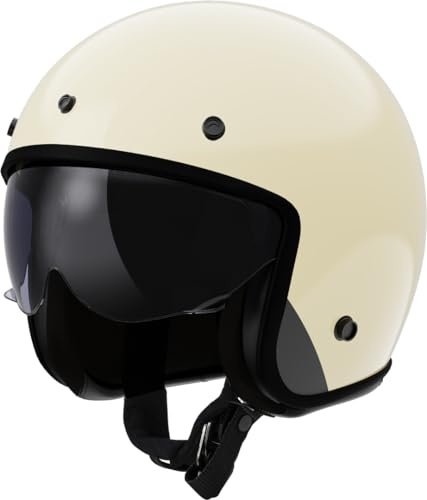 LS2, Jet-Motorradhelm BOB II SOLID Cream, M