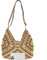 mcuvaec Große Stroh-Hobo-Taschen für Damen, Boho-Azteken-Umhängetasche, gewebte Hobo-Geldbörse, Designer-Strandtasche für Sommer, Urlaub, Arbeit, Khaki 2 mit verstellbarem Riemen, Einheitsgröße