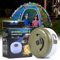 Funmo Camping Lichterkette Aufrollbar 8M Tragbare Wasserdichte Tragbare Verstaubare lichterkette Type C Wiederaufladbare für den außenbereich Camping, Garten und Wandern