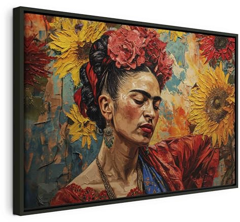 murando - Leinwandbild Sonnenblumen Blumen Natur, 120x80 cm, 1-teilig | Hochwertige Leinwand, sofort aufhängbar, ideal fürs Wohn- oder Schlafzimmer, wasserfest und lichtecht, langlebig, stilvoll