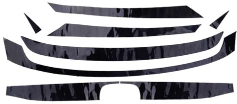 Kühlergrill 8 Teile/satz Auto Front Upper Stoßstange Grille Moulding Trim Aufkleber Für Civic 2016 2017 2018 2019 2020 Stoßstangen Gitter
