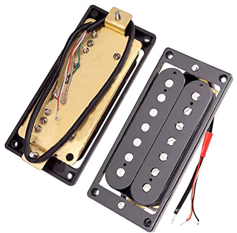 2 Stücke 7 String Electric Guitar Humbucker Pickups Mit Schrauben Schwarz Zubehör