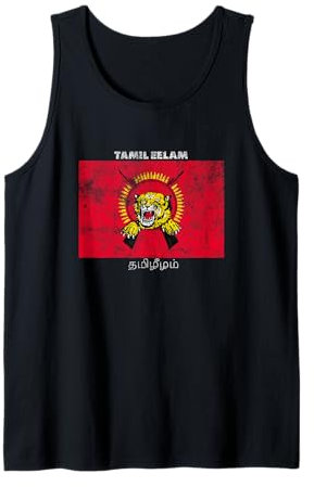 Vintage Tamil Eelam Flagge Tank Top
