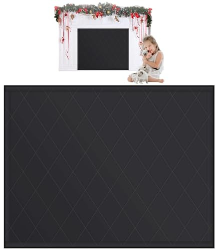 Duroecsain Insulated Chimney Cover Draft Blocker Draft Stopper Decorative Fireplace Draft Excluder Magnetic Fireplace Cover for Indoor
