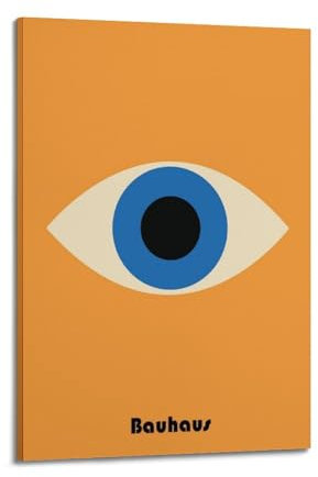 GIOEPWSWUI Bauhaus Eye Art-Deco-Poster, dekorative Malerei, Leinwand, Wandposter und Kunstbild, moderner Familienschlafzimmer-Dekor, Poster, 20 x 30 cm
