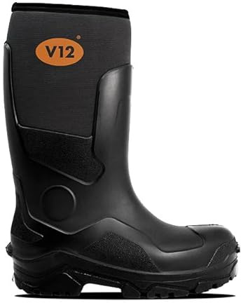 V12 Groundworker S5L Safety Wellington - Waterproof Polyurethane, Cold-Insulated, Ankle Protection, Steel Toe | Certified EN ISO 20345