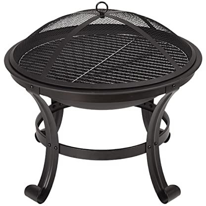 KWMAEEUID Grills BBQ Grill Outdoor Feuerstelle Herd Garten Terrasse Holzscheit Grill Grillnetz Set Kochutensilien Camping Kohlenbecken Herd