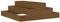 AUVYI Pflanzentopf Balkonkasten Stufen-Design Blumentopf Pflanzgefäß Hochbeet Pflanzenkasten Gemüsebeet Perfekt für Balkon Garten Terrasse Langlebig und Verrottungsbeständig Honigbraun 80x80x27 cm