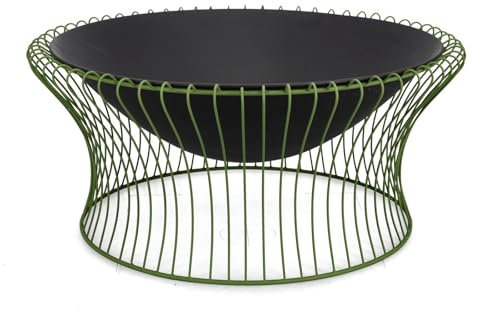 Decor Space Maylis Feuerschale aus pulverbeschichtetem Stahl für den Außenbereich (Ø 78 cm)