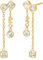 Michael Kors Women's Gold tone Semi precious Post Closure Earrings