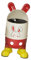 perfk Lindo lata de basura con contenedor de recipiente de lavado de tapa, Rojo