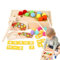 yakermur Perlenspielfarbensortierung, Maulwurfsspiel,Hand -Augenkoordination Matching Ball Toy - Interaktiver lehrreich farbenfrohe kognitive Lernboard, Vorschulkinder Spielzeug für Mädchen,