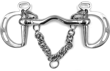 ES0068 Kimblewick Springkandare Zungenfreiheit Edelstahl 16mm, 13.5 cm | Equine Smile Springen Springergebiss Satiniert Stange Ungebrochen Schlitzen Gebisse Pferd Maulschonend Reitsport Springreiten