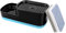 VFANDV Dosificador Jabon Cocina, 2 en 1 Dispensador de Jabón para Lavavajillas Pump con Soporte para Esponja con Esponja Estropajo Fregadero (Negro)