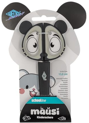 WEDO Forbici per bambini, 13 cm, con manico morbido e punta rotonda