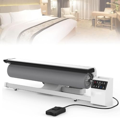 KLYDBMYT Planchadora de Rodillos Comercial, Prensa de Vapor rotativa de 36 Pulgadas para Uso doméstico, Plancha de Vapor rotativa para Tela, Plancha de Vapor rotativa Industrial.