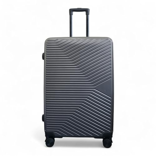 Infinity Large Suitcase 28 Lightweight Hard Shell Luggage 4 Wheel Spinner Hard Shell Check in Luggage for 23kg Grey