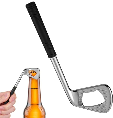 1 Stück Flaschenöffner in Golfschläger-Form, Einzigartiger Silberner Bieröffner für Golf-Liebhaber, Personalisiertes Küchenwerkzeug für Partys und Treffen