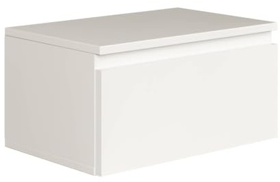 Selsey Nachttisch 49 cm Breite Hängend Nachttisch in Weiß Modernes Design Ideal für Minimalistische Einrichtungen Praktisches Fach Leicht Reinigbar