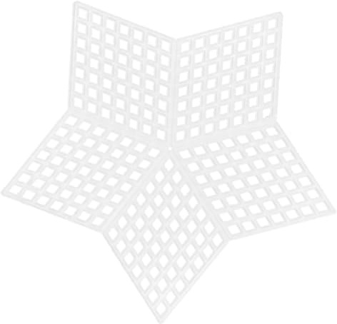 FOMIYES Netzgewebe aus Kunststoff 10 Stück für Beutel und Taschen Quadratische Kunststoffplatten für Selbstgemacht Handarbeiten und Kreatives Nähen Passend für Bastelprojekte