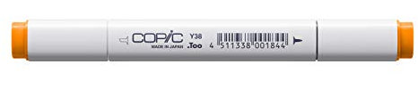 COPIC Classic Marker Typ Y - 38, Honey, professioneller Layoutmarker, mit einer breiten und einer feinen Spitze