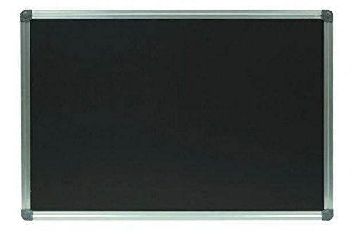 Kreidetafel/Schultafel, schwarz, magnetisch, mit Alurahmen (60 x 80 cm)