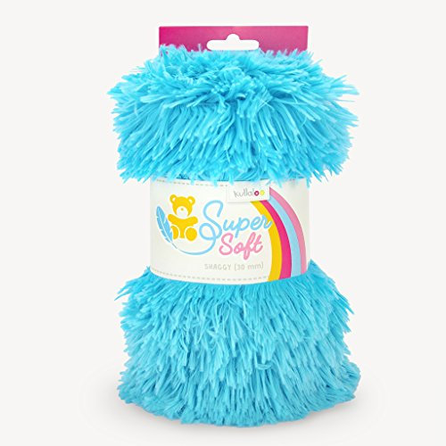 SuperSoft Zottel Plüsch SHAGGY, spielzeugtauglich, 20 bzw. 30mm Florlänge (türkis)