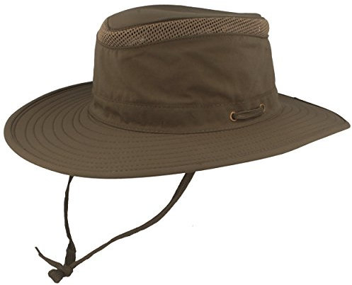 Breiter Sombrero Safari Senderismo Gorro Pescador con Protección Solar UV 30+ – Transpirable Plegable Cómodo y Ligero – Correa Ajustable & Bolsillo Interno
