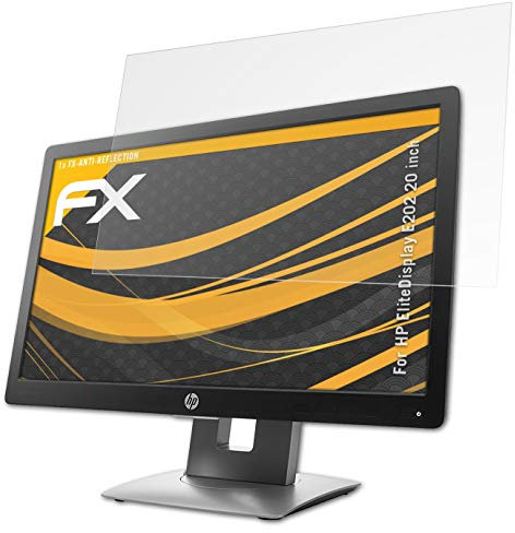 atFoliX Screen Protector compatible with HP EliteDisplay E202 20 inch Screen Protection Film, anti-reflective and shock-absorbing FX Protector Film