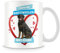MUGGZ I Love My Rottweiler Dog Mug - Personalised Gift - Customise with Name - Blue