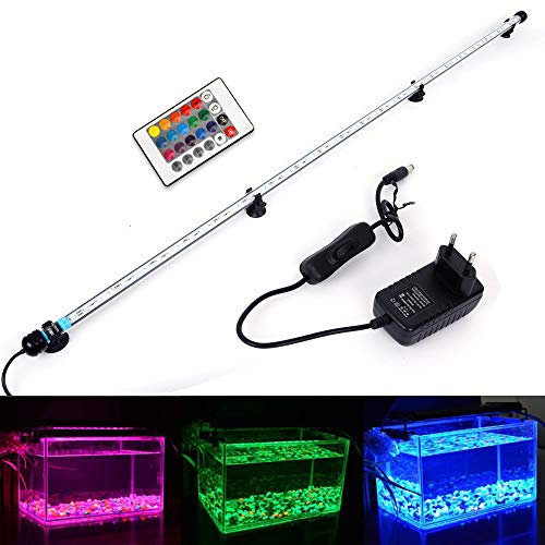 Aquarium Lighting Luce di Pesce Drago Illuminazione per Acquario Impermeabile (RGB 112cm)