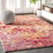 JONATHAN Y Moderner Teppich mit abstraktem Design, 91 x 152 cm, Pink/Orange