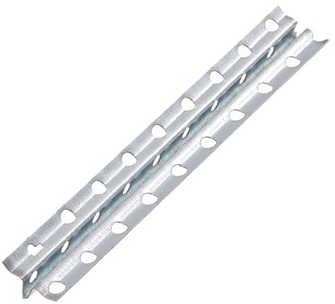 PROTEKTOR Schnellputzschiene, Putzschiene Innen, 10mm Putzstärke 250cm, 50 Stück Silber, 1105 Schnellputzleisten, Schnellputzprofil 10mm, Wand verputzen