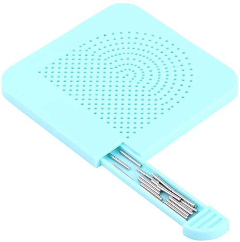 Quilling Board, Roll Grid Quiller Guide mit 20 Stahlstiften DIY Paper Craft Quilling Tool[Blau]Quilling-Papierstreifen