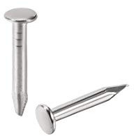 sourcing map Pequeños Diminutos Hardware Clavos Carbono Acero 1.2X6mm (DxL) para DIY Decorativo Madera Cajas Accesorios Plateado Tono 800Uds