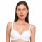 SÌèLEI, Reggiseno con Coppe Graduate Senza Ferretto, Realizzato in Cotone Biologico, 100% Naturale, Designed in Italy, Color Bianco, Taglia 3B
