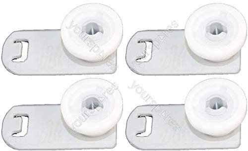 Ufixt Se adapta a 4 ruedas de soporte para cesta superior de lavavajillas Miele