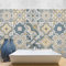 RE-COVERTILES - Fliesenaufkleber Badezimmer und Küche 12 Stck 15x15 cm - PS00199 PVC-Wanddekoration Wasserdicht Fliesen Mosaik Stil Azulejos-Zementfliesen