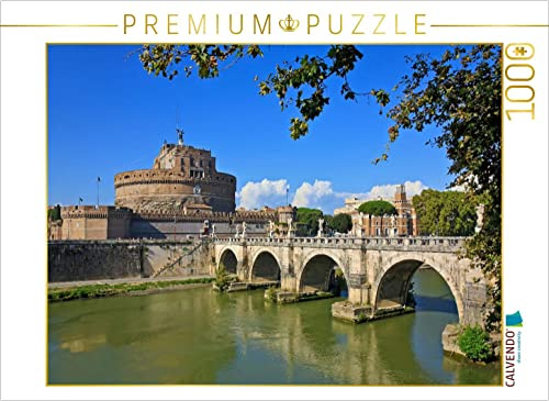 CALVENDO Puzzle Engelsburg und Engelsbrücke in Rom | 1000 Teile Lege-Größe 64 x 48 cm Foto-Puzzle für glückliche Stunden