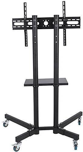Chariot de Télévision Mobile, Support de Support Réglable en Hauteur pour écran Plat LCD/LED de 32 à 65 Pouces avec Roues, Chariot de Télévision au Sol Roulant Pouvant Contenir (120 * 39 * 11-#1)