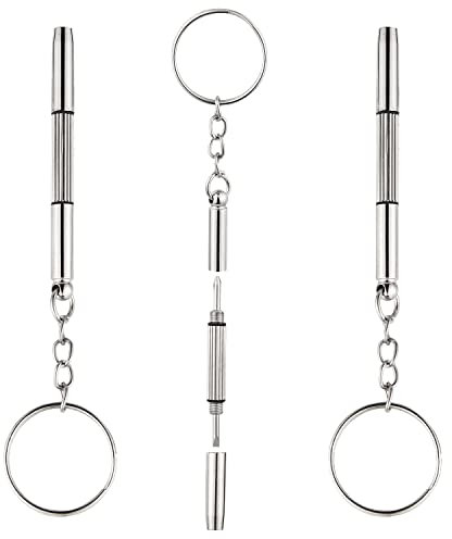 Ancable Lot de 3 mini tournevis pour lunettes de vue Outil de réparation pour lunettes, lunettes de soleil, montre, téléphones, etc.