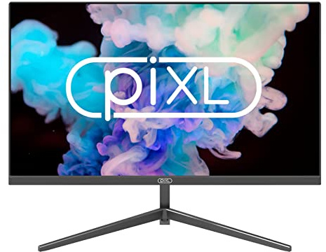 piXL CM215F17 21.5 Inch Frameless Monitor, Slim Design, 5ms Response Time, 75Hz Refresh Rate, Full HD 1920 x 1080, VGA/HDMI, 16.7 Million Colour Support, Black Finish