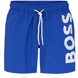 BOSS Herren Swim_Short Octopus, Bright Blue 433, XL
