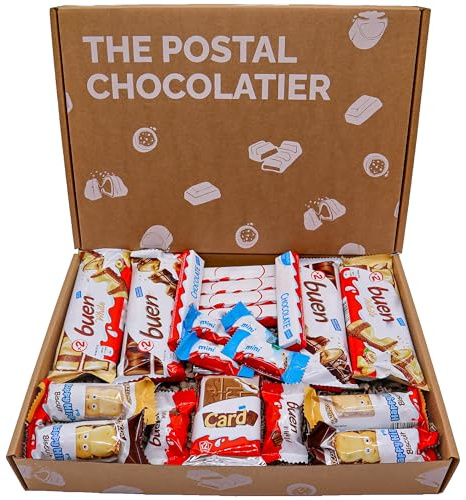 Bueno Chocolate Hamper Gift Box – 21 Piece Chocolate Selection with Bueno, Happy Hippo, Chocolate Cards & Mini Bars – Celebrations, Thank You Gifts, Birthday Gift for Him, Her & Kids