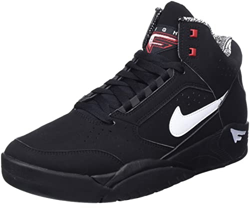 Nike Herren Air Flight Lite Mid Sneaker, Black/White-Varsity RED, 41 EU